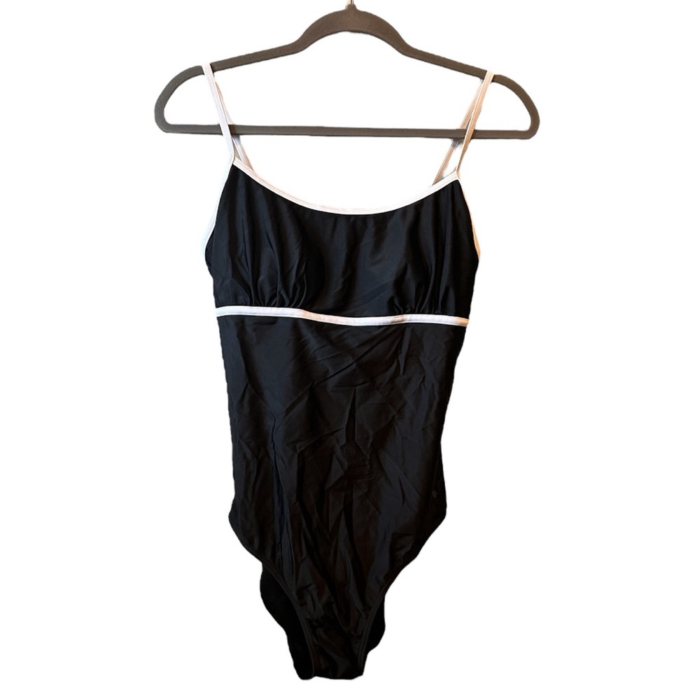 Disney Parks Swimsuit Women’s Large Mickey Mouse Black White One Piece Swim L